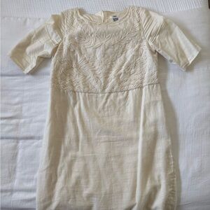 Old Navy Cream Embroidered Top